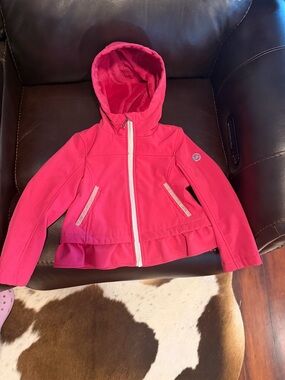 Michael Kors Hot Pink Hooded Kids Jacket